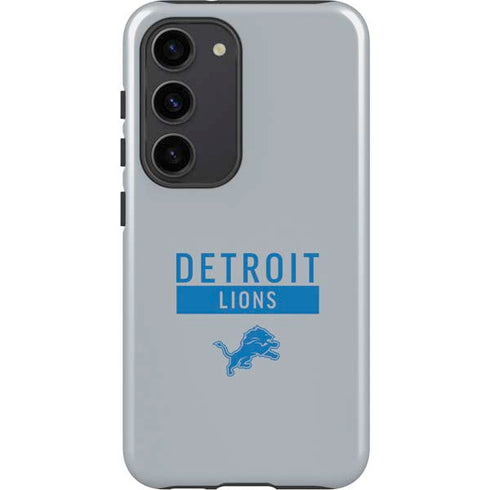 NFL Detroit Lions Grey Performance Series Galaxy S23 Pro Case
