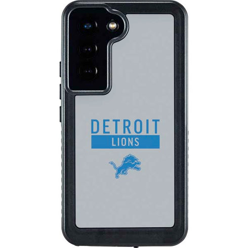 NFL Detroit Lions Grey Performance Series Galaxy S23 Waterproof Case