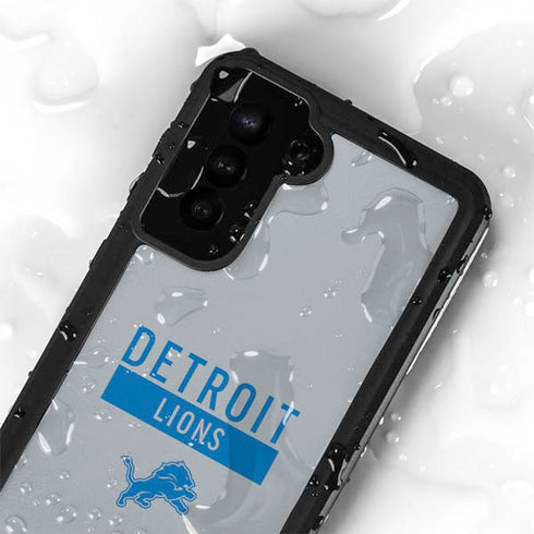 NFL Detroit Lions Grey Performance Series Galaxy S23 Waterproof Case