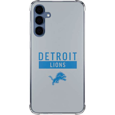 NFL Detroit Lions Grey Performance Series Galaxy S24 Clear Case