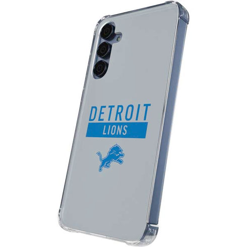 NFL Detroit Lions Grey Performance Series Galaxy S24 Clear Case