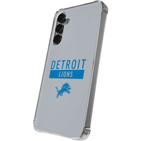 NFL Detroit Lions Grey Performance Series Galaxy S24 Plus Clear Case