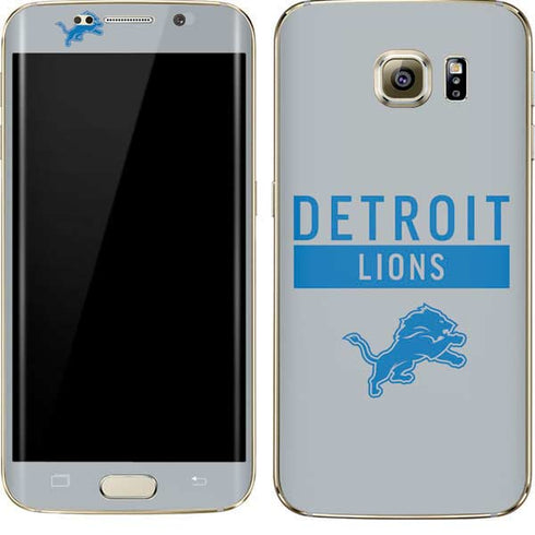NFL Detroit Lions Grey Performance Series Galaxy S7 Edge Skin