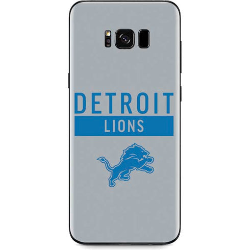NFL Detroit Lions Grey Performance Series Galaxy S8 Plus Skin