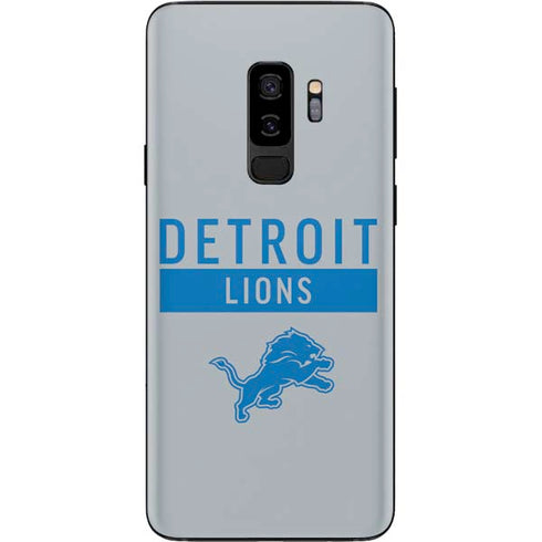NFL Detroit Lions Grey Performance Series Galaxy S9 Plus Skin