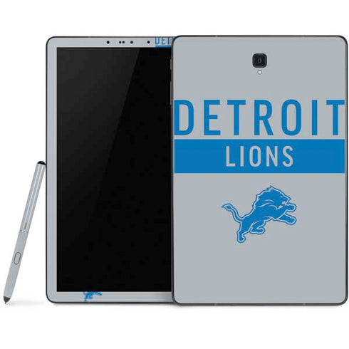 NFL Detroit Lions Grey Performance Series Samsung Galaxy Tab Skin