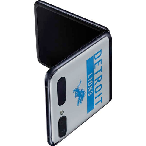 NFL Detroit Lions Grey Performance Series Galaxy Z Flip Skin