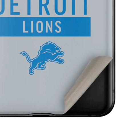 NFL Detroit Lions Grey Performance Series Galaxy Z Flip Skin