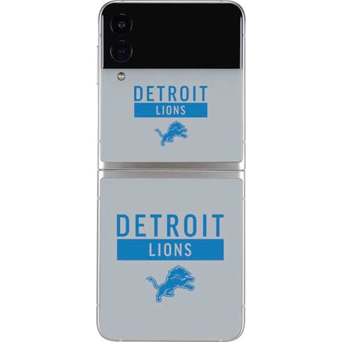 NFL Detroit Lions Grey Performance Series Galaxy Z Flip3 5G Skin