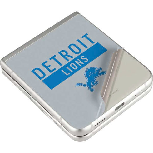 NFL Detroit Lions Grey Performance Series Galaxy Z Flip3 5G Skin