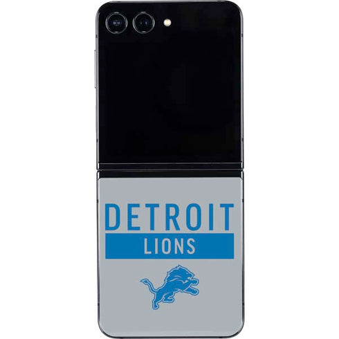 NFL Detroit Lions Grey Performance Series Galaxy Z Flip5 5G Skin