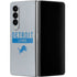 NFL Detroit Lions Grey Performance Series Galaxy Z Fold4 5G Skin