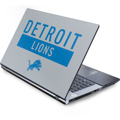 NFL Detroit Lions Grey Performance Series Generic Laptop Skin