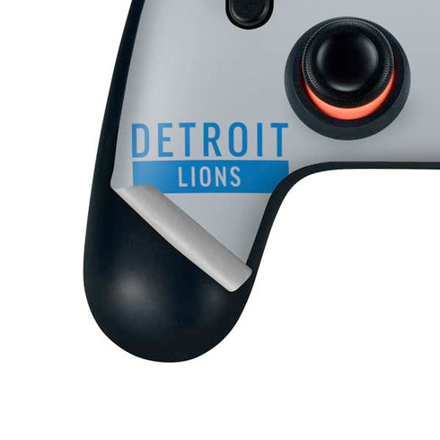NFL Detroit Lions Grey Performance Series Google Stadia Controller Skin