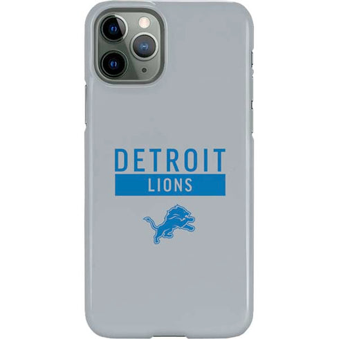 NFL Detroit Lions Grey Performance Series iPhone 11 Pro Lite Case