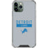 NFL Detroit Lions Grey Performance Series iPhone 11 Pro Max Clear Case