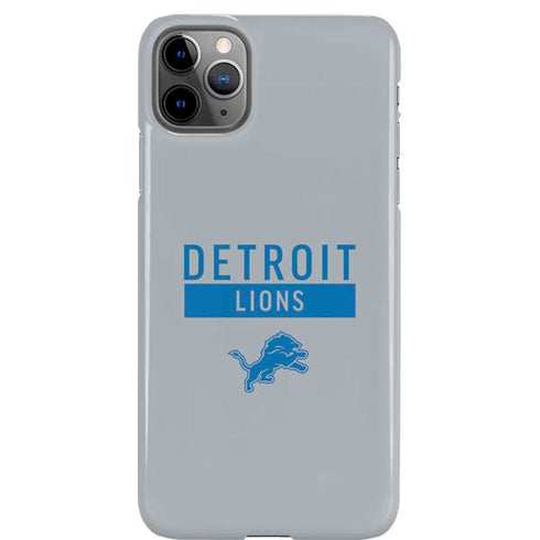 NFL Detroit Lions Grey Performance Series iPhone 11 Pro Max Lite Case