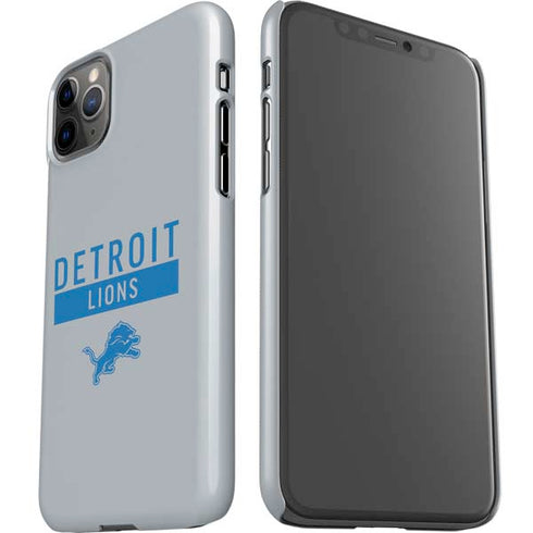 NFL Detroit Lions Grey Performance Series iPhone 11 Pro Max Lite Case