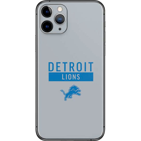 NFL Detroit Lions Grey Performance Series iPhone 11 Pro Skin