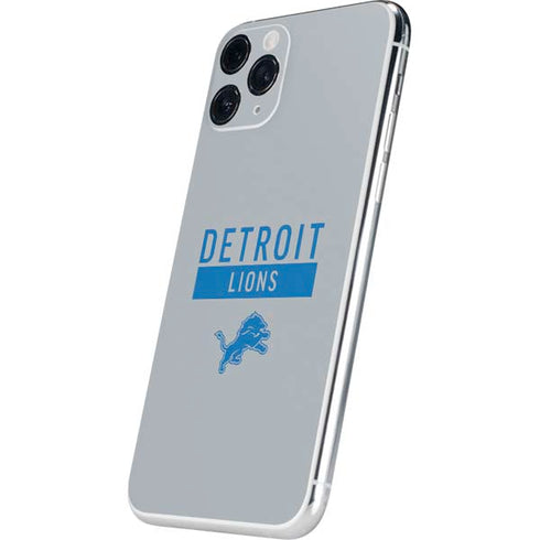 NFL Detroit Lions Grey Performance Series iPhone 11 Pro Skin