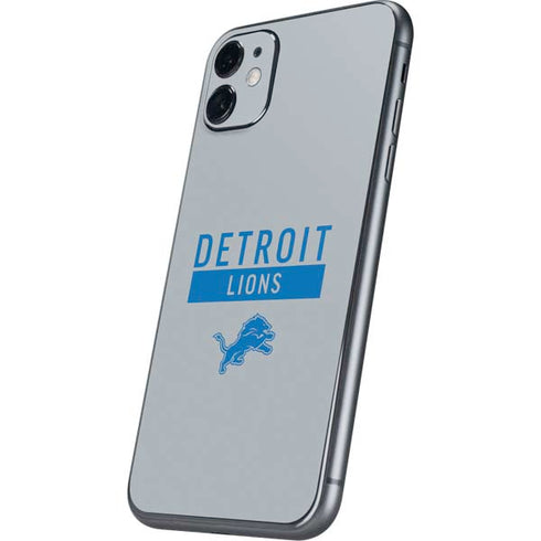 NFL Detroit Lions Grey Performance Series iPhone 11 Skin