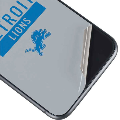 NFL Detroit Lions Grey Performance Series iPhone 11 Skin