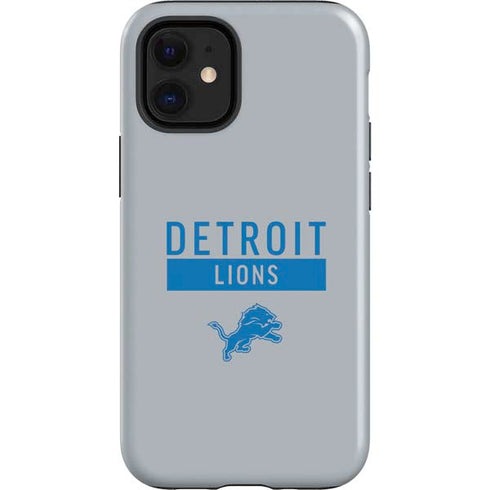 NFL Detroit Lions Grey Performance Series iPhone 12 Mini Impact Case