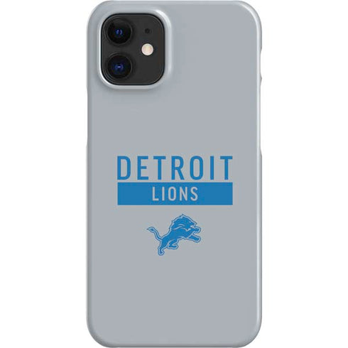 NFL Detroit Lions Grey Performance Series iPhone 12 Mini Lite Case