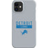 NFL Detroit Lions Grey Performance Series iPhone 12 Mini Lite Case