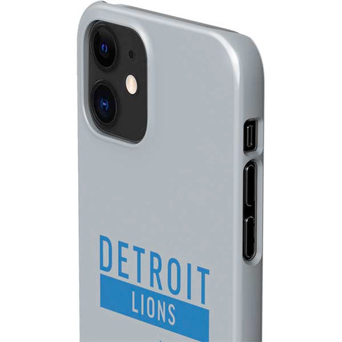 NFL Detroit Lions Grey Performance Series iPhone 12 Mini Lite Case