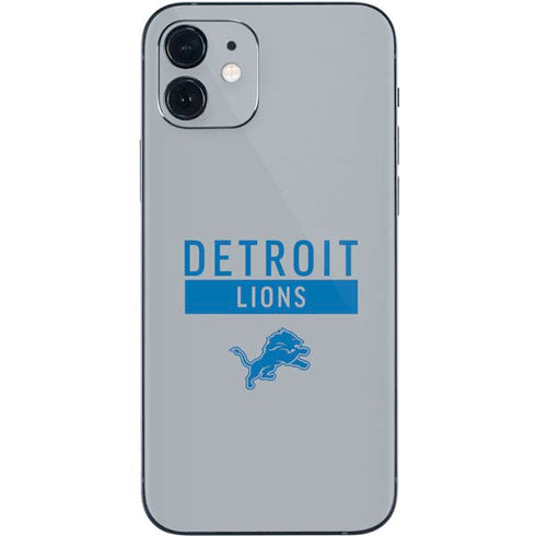 NFL Detroit Lions Grey Performance Series iPhone 12 Mini Skin