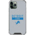NFL Detroit Lions Grey Performance Series iPhone 12 Pro Clear Case