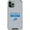 NFL Detroit Lions Grey Performance Series iPhone 12 Pro Max Clear Case