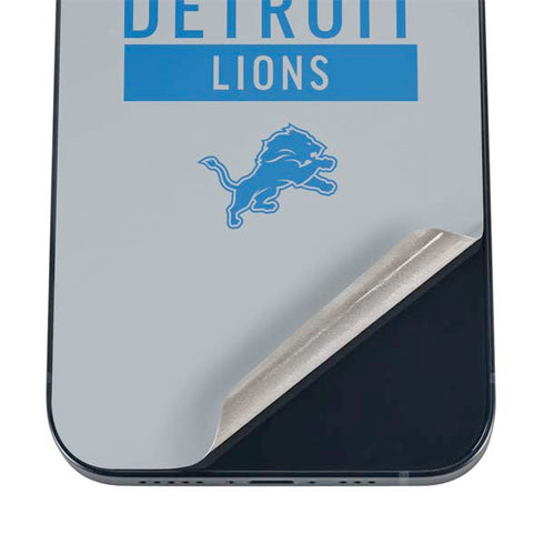 NFL Detroit Lions Grey Performance Series iPhone 12 Skin