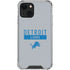 NFL Detroit Lions Grey Performance Series iPhone 13 Clear Case