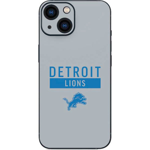 NFL Detroit Lions Grey Performance Series iPhone 13 Mini Skin