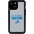 NFL Detroit Lions Grey Performance Series iPhone 13 Mini Waterproof Case
