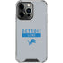 NFL Detroit Lions Grey Performance Series iPhone 13 Pro Clear Case
