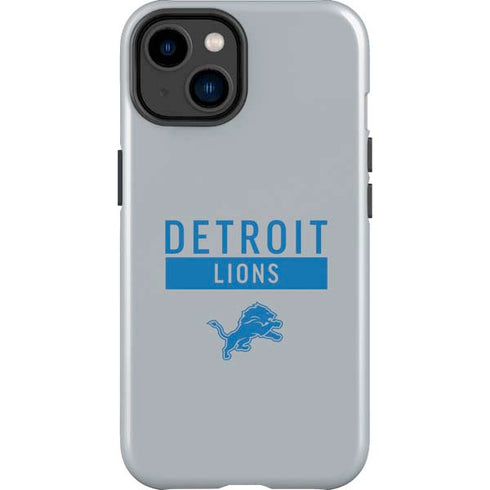NFL Detroit Lions Grey Performance Series iPhone 14 Plus Impact Case