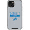 NFL Detroit Lions Grey Performance Series iPhone 14 Plus Clear Case