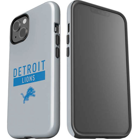 NFL Detroit Lions Grey Performance Series iPhone 15 Impact Case