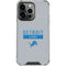 NFL Detroit Lions Grey Performance Series iPhone 14 Pro Clear Case