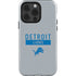 NFL Detroit Lions Grey Performance Series iPhone 15 Pro Impact Case
