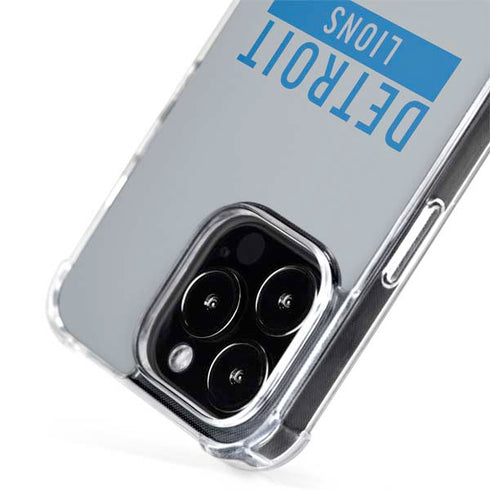 NFL Detroit Lions Grey Performance Series iPhone 15 Pro MagSafe Case