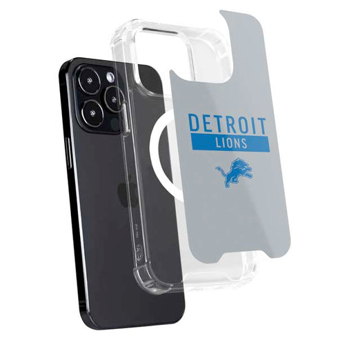 NFL Detroit Lions Grey Performance Series iPhone 15 Pro Max MagSafe Case