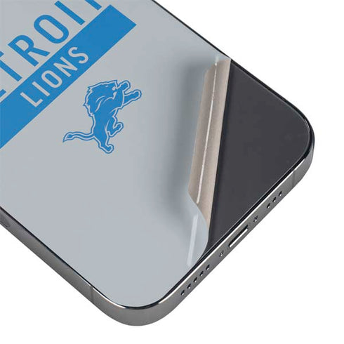 NFL Detroit Lions Grey Performance Series iPhone 14 Pro Max Skin