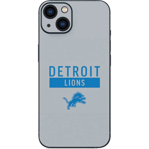 NFL Detroit Lions Grey Performance Series iPhone 14 Skin