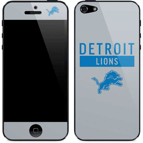 NFL Detroit Lions Grey Performance Series iPhone 5/5s/5SE Skin
