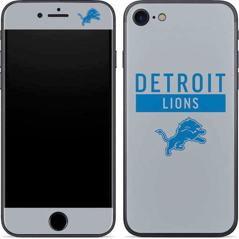 NFL Detroit Lions Grey Performance Series iPhone 7 Skin