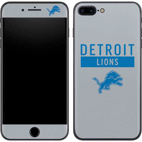 NFL Detroit Lions Grey Performance Series iPhone 8 Plus Skin